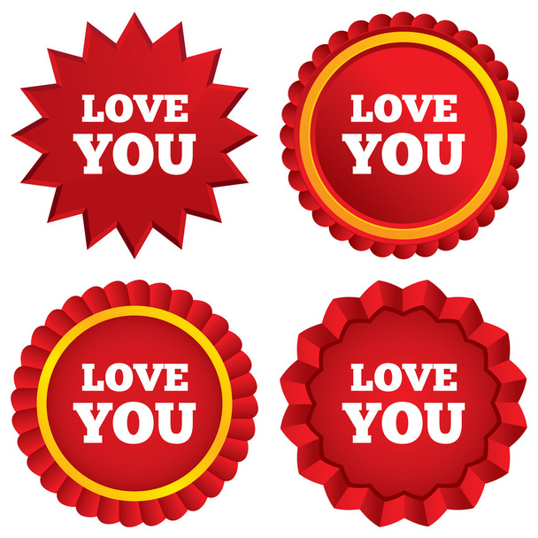 Love you sign icon. Valentines day symbol. - Photo, Image