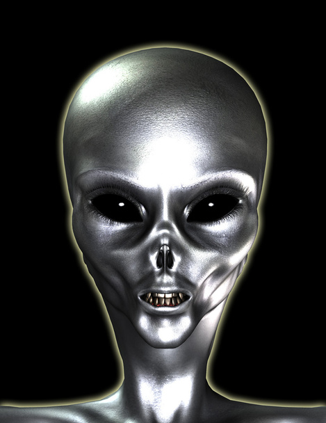 Silver Grey Alien - Foto, Imagem