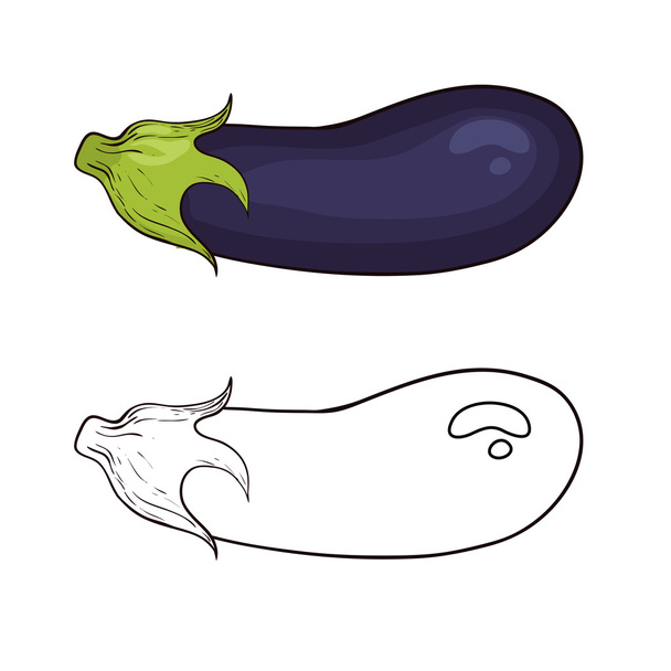 Vector eggplant - Διάνυσμα, εικόνα