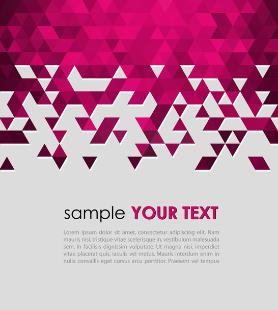 Abstract technology background  with triangle - Διάνυσμα, εικόνα