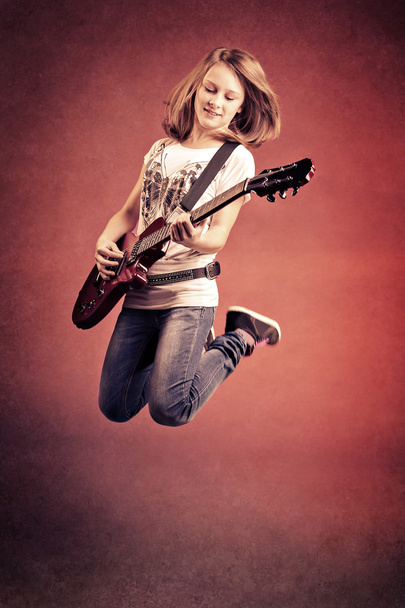 Rock'n roll kız - Fotoğraf, Görsel