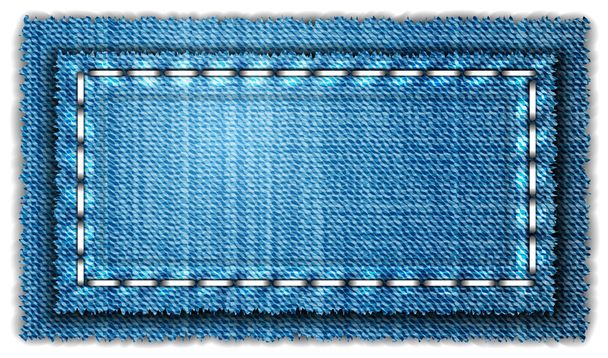 джинсовый баннер
 - Вектор,изображение