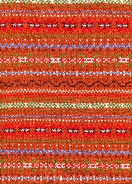 Tecido padrão feito de lã. Handmade tecido de malha colorido lã fundo textura - Foto, Imagem