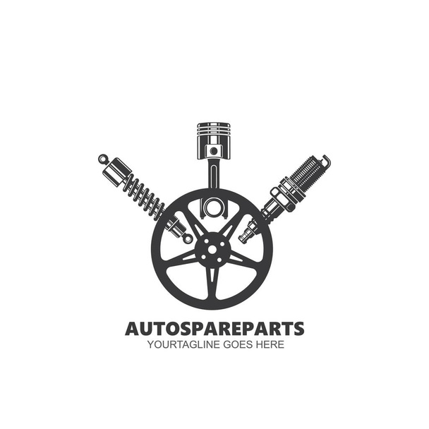 automotive spareparts vector icon illustration design template - Vector, Image