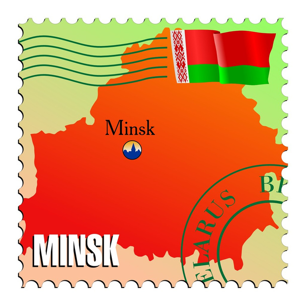 Μινσκ - πρωτεύουσα της Λευκορωσίας - Διάνυσμα, εικόνα