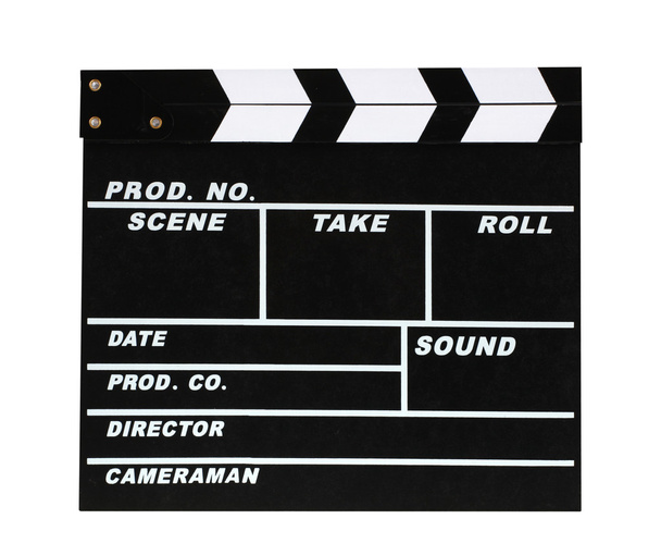 Blank movie production clapper board - Фото, зображення