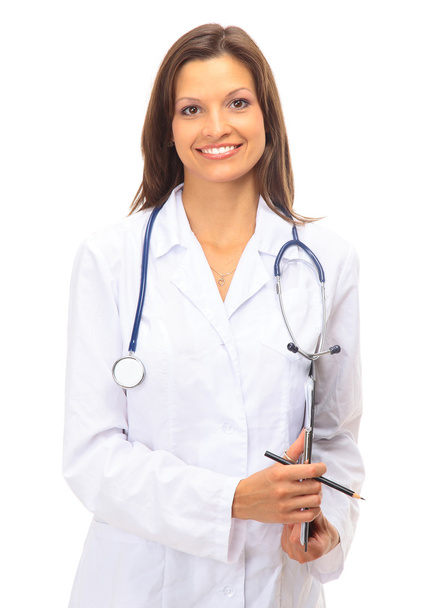 Beautiful young doctor with stethoscope - Foto, Bild