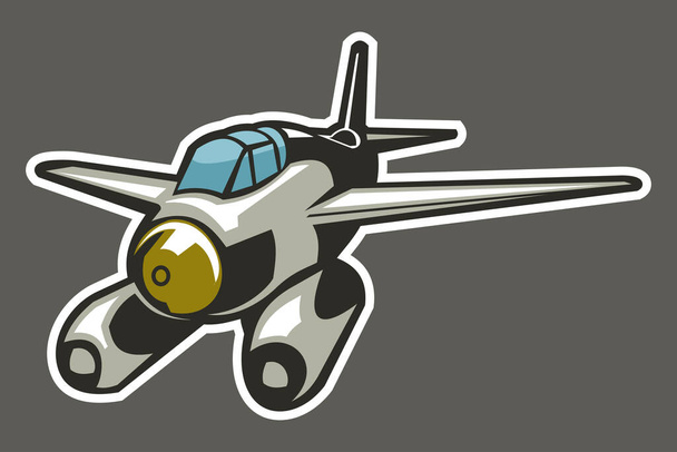 Illustration zum deutschen Kampfjet-Vektor des Zweiten Weltkriegs - Vektor, Bild