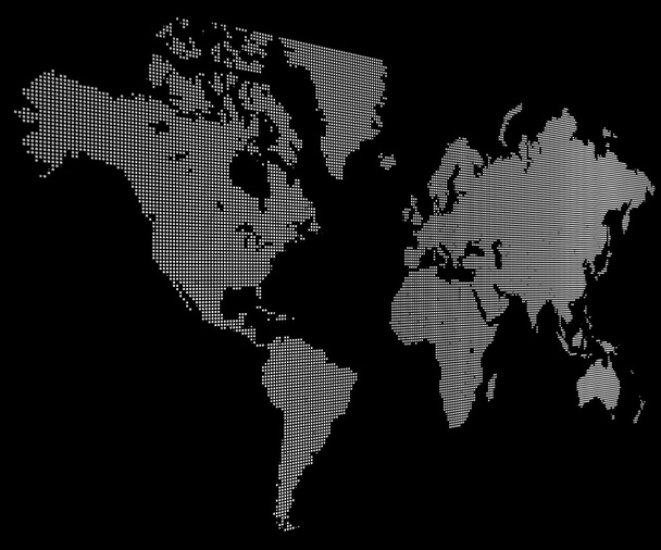 Cyfrowa mapa świata - Zdjęcie, obraz