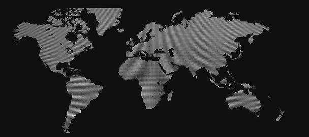 Cyfrowa mapa świata - Zdjęcie, obraz