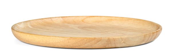 Деревянная плита изолированы на белом фоне, включают дорожку обрезки - Фото, изображение