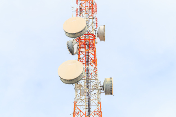 tower with antennas of cellular communication at thailand - Photo, Image