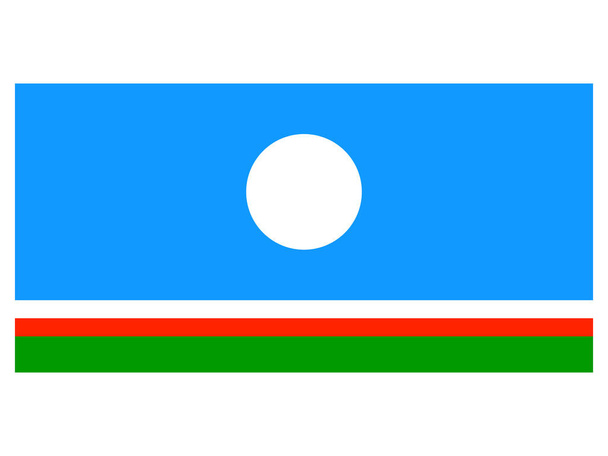 Флаг субъекта Российской Федерации Республики Саха (Якутия) - Вектор,изображение
