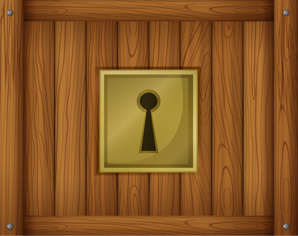 μια πόρτα κλειδαριά - Διάνυσμα, εικόνα