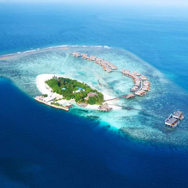 Atolle und Inseln auf den Malediven - Foto, Bild