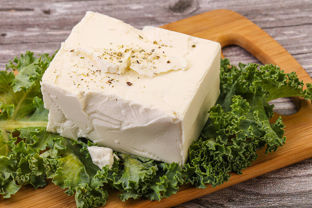 Tradizionale gustoso greco Feta morbido mattone formaggio - Foto, immagini