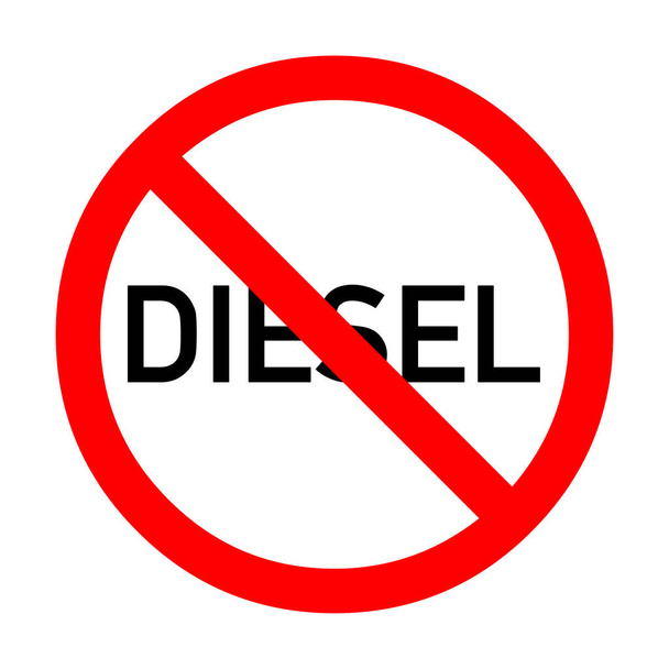 No diesel vehicle sign - 写真・画像