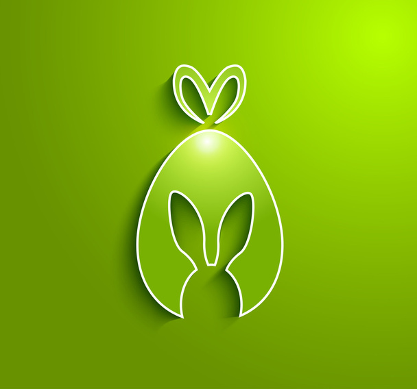 Velikonoční králičí vejce dárek - Vektor, obrázek