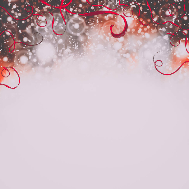 Ilustración 3D. Tarjeta de felicitación navideña con fondo de ramas de abeto. - Foto, Imagen
