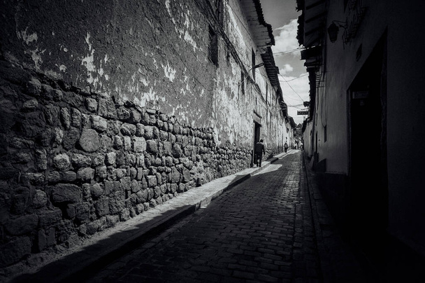 Ulice města Cusco, Panoramic města Cusco, centrum kultury Inca - Fotografie, Obrázek