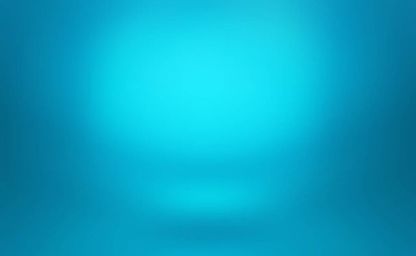 Αφηρημένη κλίση πολυτέλειας Μπλε φόντο. Λείο σκούρο μπλε με μαύρο βινιέτα Studio Banner. - Φωτογραφία, εικόνα