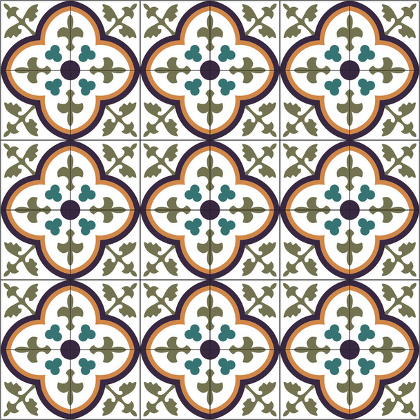 Традиційні палестинські плити. Редагування векторних файлів. - Вектор, зображення