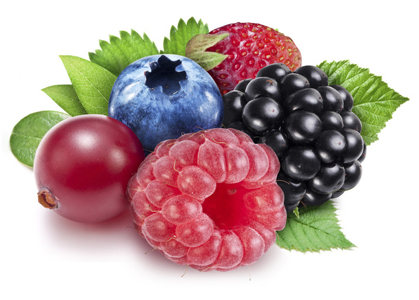 Berries on a white background. - Фото, зображення