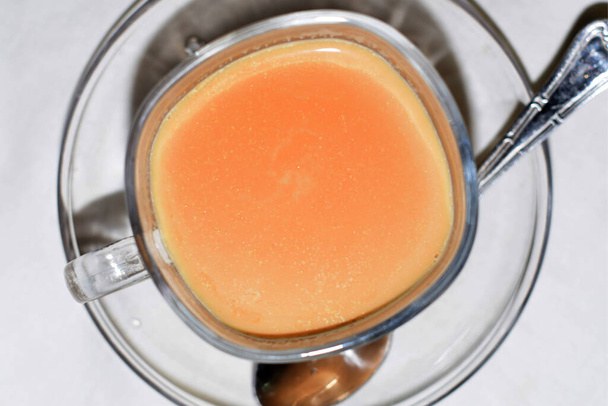 Asijský talíř. Čaj, podávání snídaně - Fotografie, Obrázek