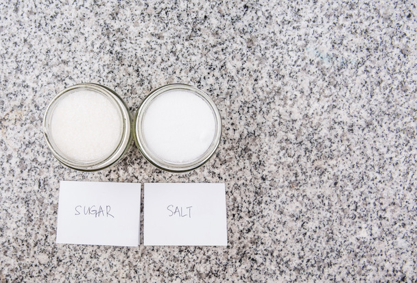 Salt and sugar - Photo, Image