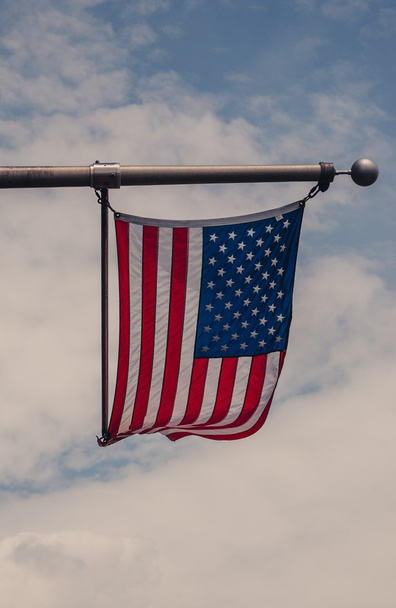 US flag against sky - Foto, imagen