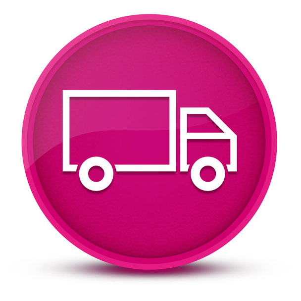 Consegna camion lussuoso lucido rosa rotondo pulsante astratto illustrazione - Foto, immagini