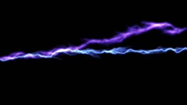 Thunders Strikes on Black Background 4k - Кадры, видео