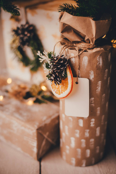 Christmas decorations in the form of orange slices - Φωτογραφία, εικόνα