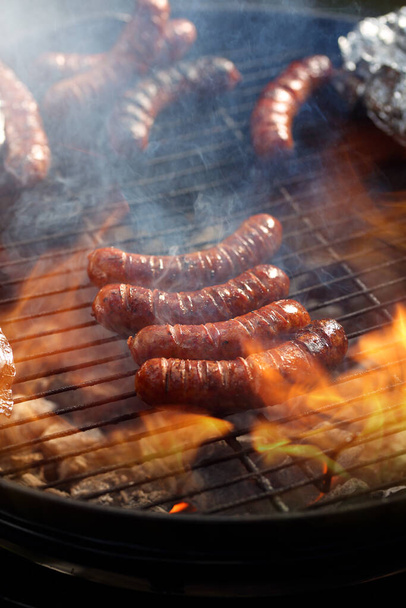 delicious and juicy grilled sausage - Fotografie, Obrázek