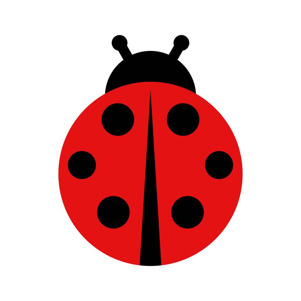 Ladybug icon isolated on white background. Vector illustration - Vector, Image