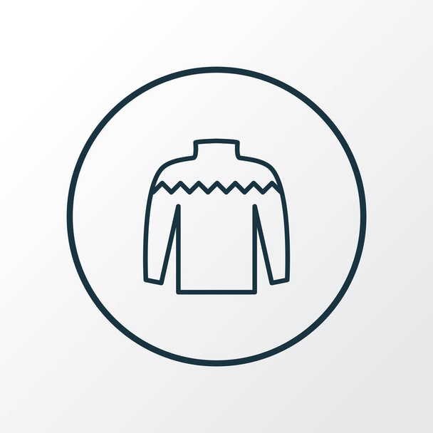 Knitwear icon line symbol. Premium quality isolated sweater element in trendy style. - Vector, Image
