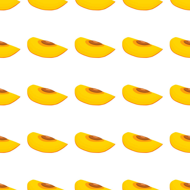 Illustration on theme big colored seamless persimmon, fruit pattern for seal. Fruit pattern consisting of beautiful seamless repeat persimmon. Simple colorful pattern fruit from seamless persimmon. - Vektori, kuva