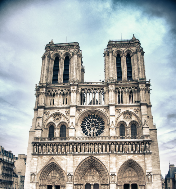 Paris 'teki Notre Dame Katedrali - Fotoğraf, Görsel