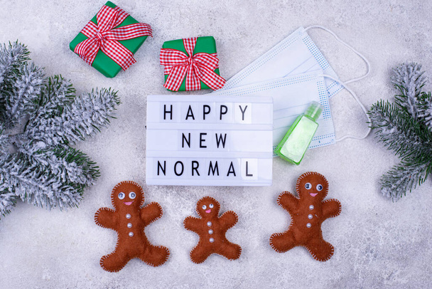 Happy New normalna koncepcja świąteczna - Zdjęcie, obraz