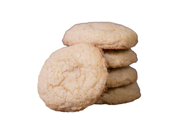 Сахарные печенья изолированы на белом фоне - Фото, изображение