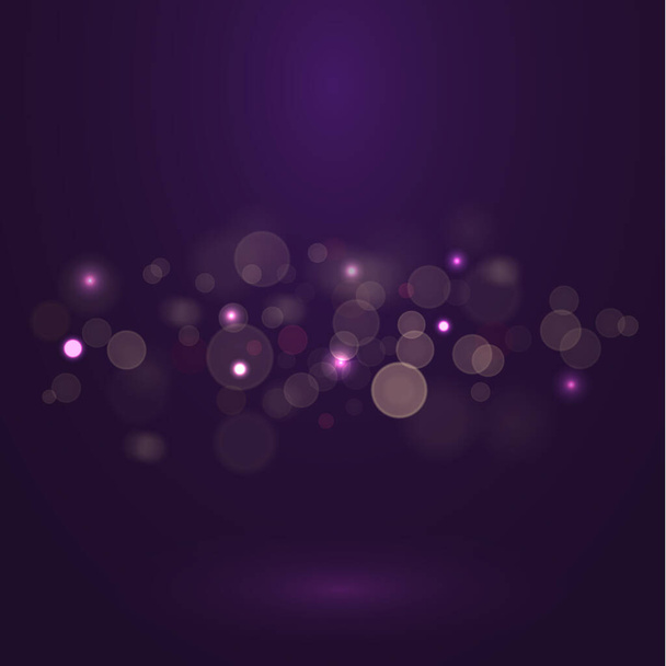 Абстрактний фіолетовий рожевий боке на синьому фоні - ілюстрація
 - Вектор, зображення