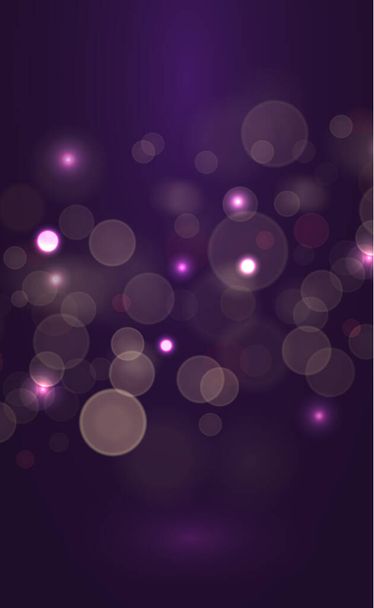 Bokeh rose violet abstrait sur fond bleu - illustration - Vecteur, image