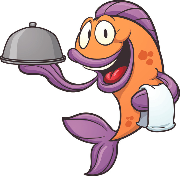 Ryby z kreskówek - Wektor, obraz