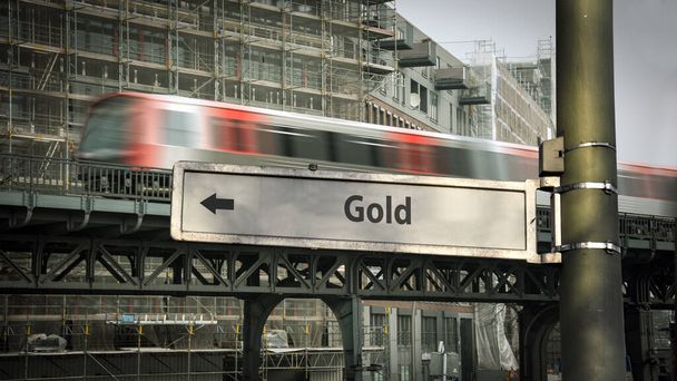 Вуличний знак Шлях до золота
 - Фото, зображення