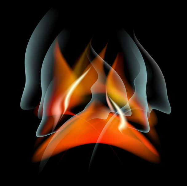 Векторный фон сжигания пламени
 - Вектор,изображение