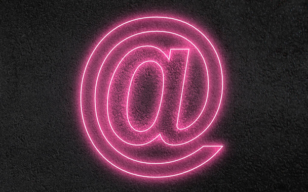 3D mail szimbólum jel ikon. 3d illusztráció - Fotó, kép