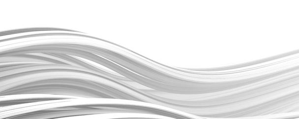 3d abstrakcyjne faliste białe tło - Zdjęcie, obraz