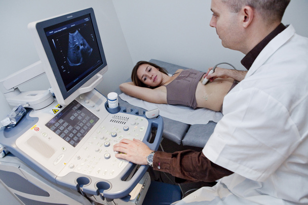 břicha, vyšetření ultrazvukem - Fotografie, Obrázek
