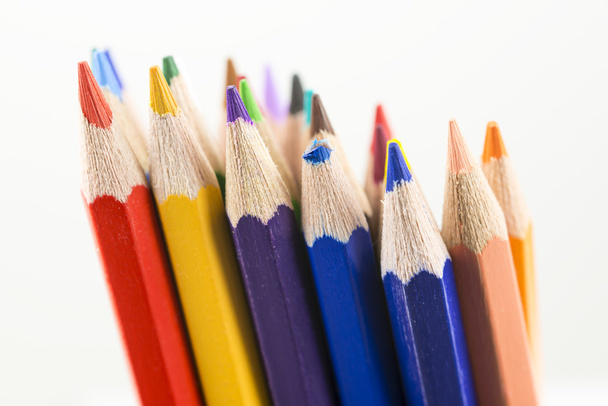 Gruppo di pastelli a matita colorati
 - Foto, immagini