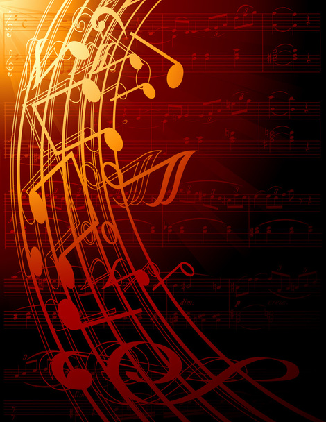 Vector Musical Background - Vector, Image